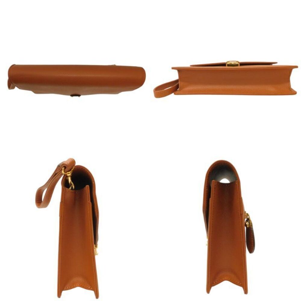 Yves Saint Laurent Brown Shoulder Bag Lock Classic - Picture 3 of 7